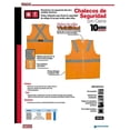 thumbnail image 2 of Chaleco De Tela Naranja Av Eeg Urrea Urrea USCH54, 2 of 3