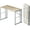 Beige, variant on Lutown Teen Folding Computer Desk - 32 inch, Writing & Gaming, Small Space Office Desk, Black, No Assembly Required