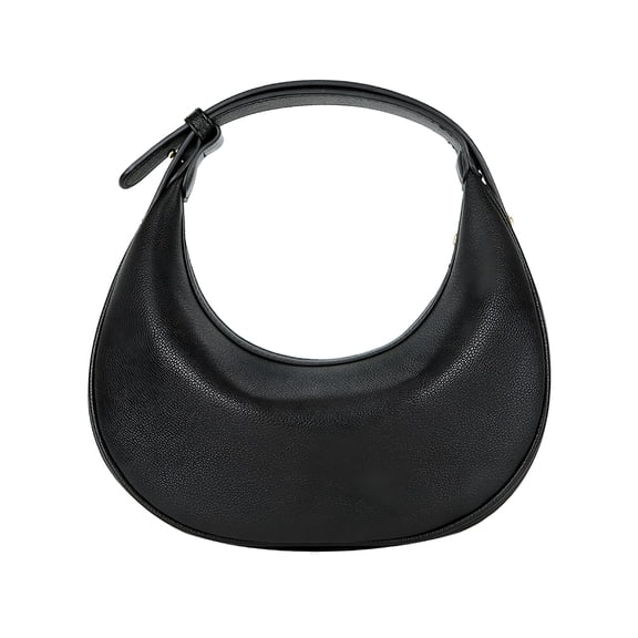 AOMRCOL Crescent Shoulder Bag for Women Trendy Leather Crossbody Purse Vegan Clutch Handbag with 3 Adjustable Strap
