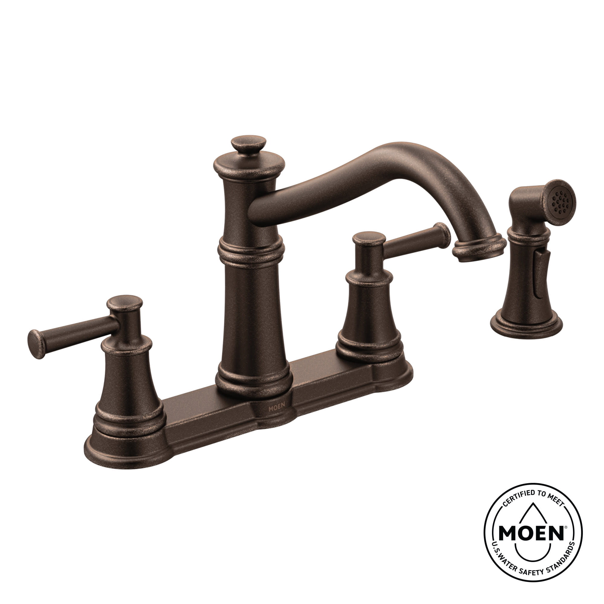 Moen Belfield Spot Resist Stainless Two-Handle Kitchen Faucet