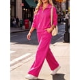 thumbnail image 2 of Cueply 2 Piece Sets for Women Outfits Sweatsuits Long Sleeve Sweatshirts Sweatpant Lounge Set with Pockets, 2 of 8