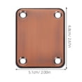 thumbnail image 2 of COOPHYA 2Pcs Electric Bass Replacement Parts Neck Plate in High Grade Material for Musicians, 2 of 6