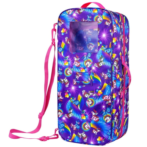 Doll Travel Carrier Ecore Fun Unicorn para muñecas de 18 pulgadas