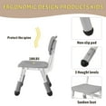 thumbnail image 6 of TROPOW Kids Table and Chairs,Height Adjustable Toddler Table and 6 Chair,Multi-Activity Table with Graffiti Desktop Non-Slip Legs for Ages 2-10,Children Activity Table for Daycare,Classroom,Gray, 6 of 7