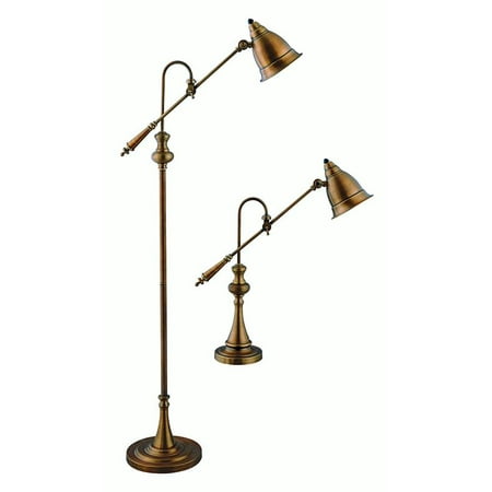 Watson Metal Floor and Table Lamp Set