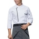 thumbnail image 1 of Chef Abrigo Unisex-Adult Manguito de manga larga Permeabilidad Hornee fácil de limpiar uniforme de cocina para otoño e invierno Tienda de pasteles Blanco 4XL Advancent LF000336-12, 1 of 7