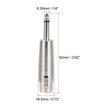 thumbnail image 2 of Adaptador XLR hembra a macho de 1/4" TRS, Conector de audio de micr?fonos, Enchufe Mono 2 unidades Unique Bargains micrófonos de videojuegos, 2 of 4
