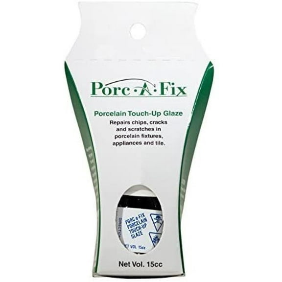 Porc-A-Fix Touch Up Repair Glaze Paint Kit to Match Toto, Cotton White (TO-1)