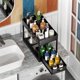 thumbnail image 2 of Organizador de canasta deslizante inferior para gabinete, casillero del segundo piso, caja de almacenamiento inferior del lavabo del baño, 2 of 5