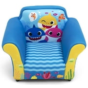 Baby Shark Upholstered Accent Chair with Sculpted Frame by Delta Children, Blue