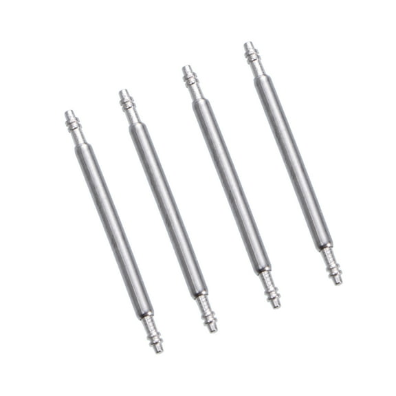 ROSENICE 4Pcs Watch Fixing Tool Kit Silver Metal Spring Bars for Watch Maintenance