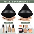 thumbnail image 4 of Triangle Makeup Loose Powder Sponge Puff Makeup Supplies (Black) 4 Pieces, 4 of 5