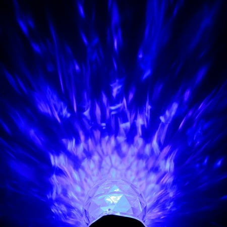 Waterproof Spotlight Rotating Led Projector Light with Flame Lightings for Christmas Festival Decorations Blue+ Cool White