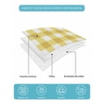 thumbnail image 5 of Quilts Twin Size, Yellow Gradient Soft Comforter Bedding Set for Bed, Farm Plaid Buffalo Checkered Gingham Lightweight Quilted Bedspread with Pillow Cover(2 Pieces) for All Season, 68x86 Inch, 5 of 6