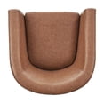 thumbnail image 6 of NPD Furniture Ernest Faux Leather Swivel Accent Arm Chair in Vintage Cider, 6 of 12