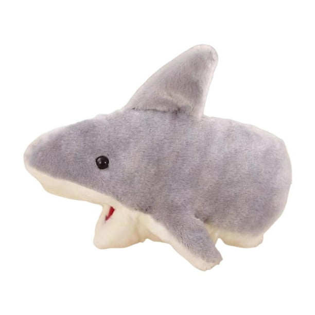 Tiburón de peluche, Animal de peluche, marioneta de mano de Animal, juguete, juego de rol, muñeco de peluche de imitación creativo, marioneta de , Estilo A