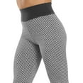 thumbnail image 4 of FANNYC Ruched Textured Sports Yoga Workout Gym Fitness For Women Tummy Control High Waist Leggings Pants Butt Lifting Athletic Clothes, 4 of 6