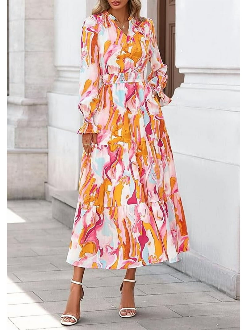 flowy maxi dress spring SPRING BLUSH MAXI DRESS