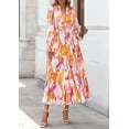 thumbnail image 4 of PRETTYGARDEN Women's Floral Maxi Dress Spring Long Sleeve V Neck Casual A Line Long Flowy Boho Party Dresses, 4 of 7