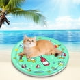thumbnail image 5 of DAMAI Pet Water Bed, Thickened Water Sensory Play Mat,2025 Upgrade Pet Cat Water Bed Play Mat Cool Comfort Inflatable Water Mat,Feel Cool Comfort for Cats Dogs Kittens Puppies Pets(26In), 5 of 6