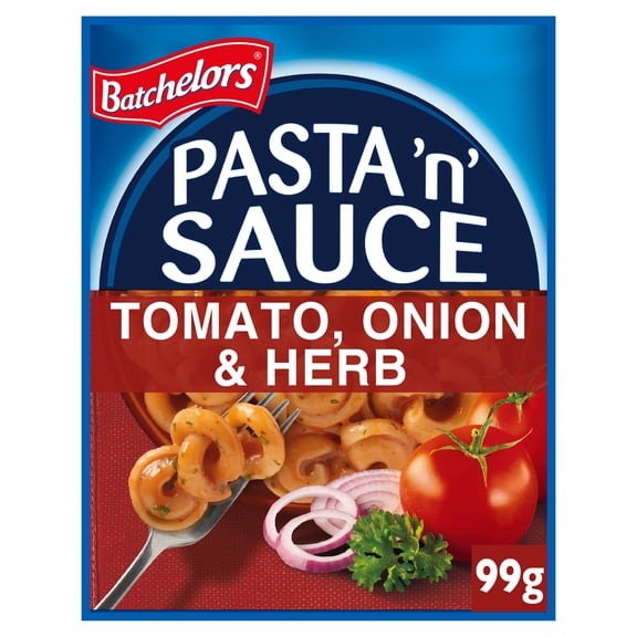 Batchelors Pasta 'n' Sauce - Tomato, Onion & Herb 99g, Imported from Britain