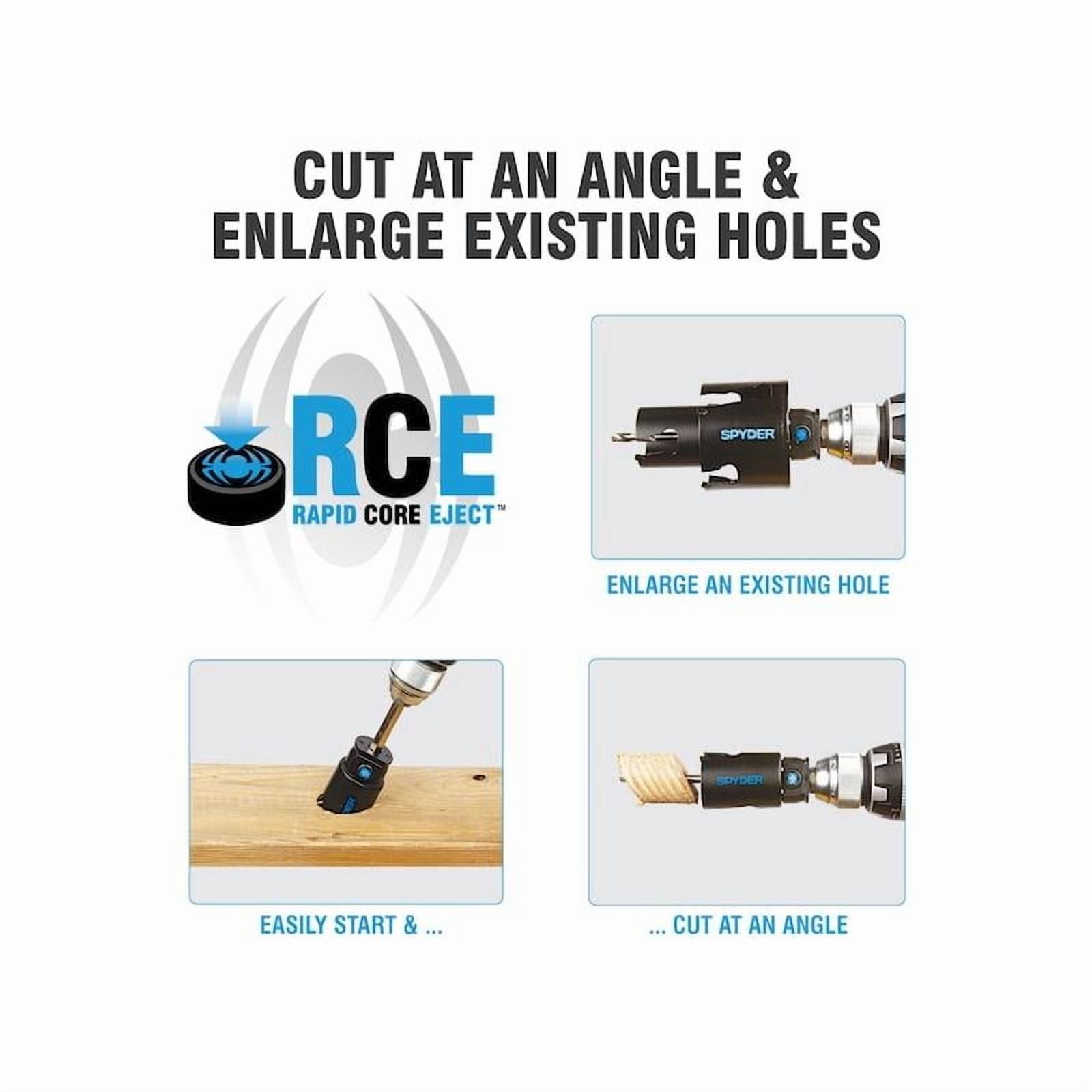 SM Products 600634P Rapid Core Eject Arbor Hole Saw Drill - Hex 10-18 UNF