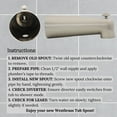 thumbnail image 6 of Westbrass E507D-1F-07 7" Reach Wall Mount Tub Spout with Diverter, Satin Nickel, 6 of 15