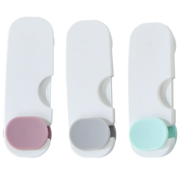 BRIGHTFUFU Cerradura de seguridad para armario de seguridad de 3 piezas Cerradura de correa a prueba de niños