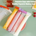 thumbnail image 3 of Yesbay Disposable Popsicle Bag Freezer Tubes with Zip Seals And Funnel Leak-Proof DIY Popsicle Mold for Ice Pops Yogurt Juice Smoothies, 3 of 8