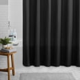 thumbnail image 6 of Mainstays Waffle-Weave Fabric Shower Curtain, Textured Cotton Blend with Recycled Polyester, 72” x 72”, Rich Black, 6 of 7