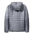 thumbnail image 4 of FDGIU Men's Versatile Quilted Puffer Jacket, Hooded Winter Coat with Hood, Warm Windproof Insulated Outerwear, 4 of 5
