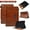 Brown, variant on Decase PU Leather Folio Case for Samsung Galaxy Tab A11 8.7" (2025) & Tab A9 8.7" (2023) with Card Slot & Stand Shockproof Flip Cover with TPU Bumper Kickstand Case,Red