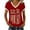 Red, variant on MEICHEN Women's America 250th Anniversary Short Sleeve V Neck T Shirt Summer 1776-2026 Blouse Top Patriotic Graphic Tee