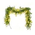 thumbnail image 2 of Green Twig Lighted Garland 70.87 Inches Warm White Mini Dot String Lights Farmhouse Porch Gazebo Decor for Halloween Fall Harvest Adult Spooky Holiday Party Decorations, 2 of 9