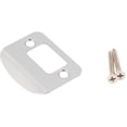 thumbnail image 4 of Full Lip Round Corner Deadbolt Strike Plate, 2-1/4 Inches, 1-5/8" Center-to-Center, Satin Chrome by Stone Harbor Hardware, 4 of 7