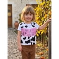 thumbnail image 2 of Svuitmsl Toddler Girl Vest Cow Pattern Tassel Sleeveless Boho Western Cowgirl Jacket, 2 of 8