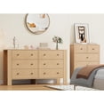 thumbnail image 3 of 6 Drawer Dresser for Bedroom, Modern Double Dresser Organizer with Storage Drawers, Wooden Chests of Drawers for Bedroom, Entryway, Hallway, Home Office, 3 of 8