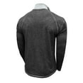 thumbnail image 5 of Penkiiy Men's Fashion Quarter-Zip Shirts Casual Long Sleeve Golf Shirts Solid Color Cotton Tops L Black, 5 of 6