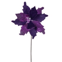20" Plum Velvet Sugar 11.5" Flower 3/Bag