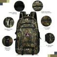 thumbnail image 3 of Camo Backpack for Men Women Lightweight Large Capacity Travel Backpack Work Hiking Outdoor Daypack Stylish Book Bag, 40L, Army Green, BP8023, 3 of 7