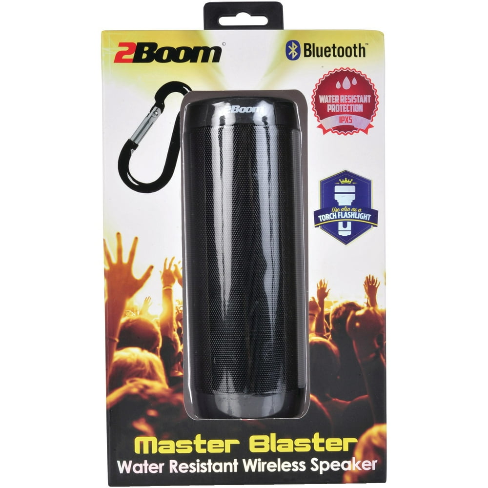 2BOOM BT660K Master Blaster WaterResistant Bluetooth Speaker (Black