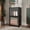 Black, variant on Dustproof Bookcase with Doors, Storage Cabinet for Home Office, Modular Small Space Bookshelf for Bedroom Living Room, Multi-Purpose Organizer Unit