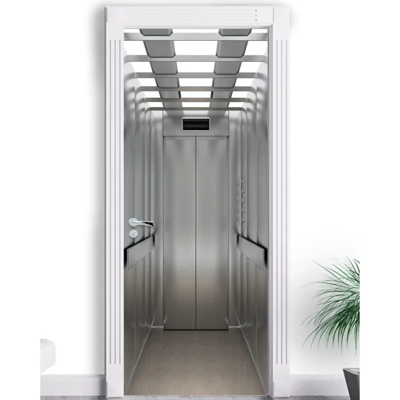 d Modern Room Scene Door Stickers Stereoscopic Space Self-Adhesive PVC Wallpaper Cover Bedroom Poste