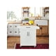 thumbnail image 2 of Carrito de Cocina Madera Carrito de Almacenamiento con Estante Ajustable Isla de Cocina con Clóset de Almacenamiento y Cajones para Comedor, Blanco, 2 of 4