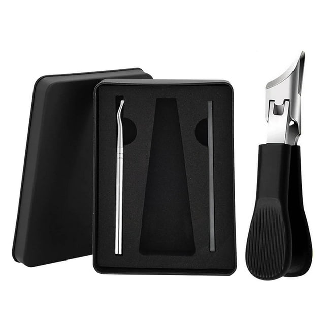 SDNall Precision Glass Nail File Included, Gentle Clipper Set For Natural And Thick Nails, With Beveled Blades To Reduce Splitting