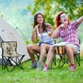 thumbnail image 6 of 600D Oxford Camping Chair Portable Foldable Chair Supports 220 lbs for Picnic, Fishing, Backpacking Lily Motifs Pattern, 6 of 8