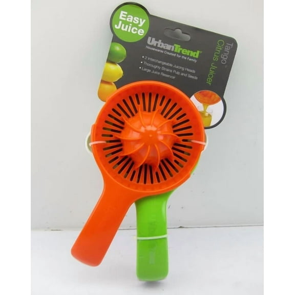 New Urban Trend Tango White / Green / Orange Plastic Citrus Juicer Utu-1-Kg-0019