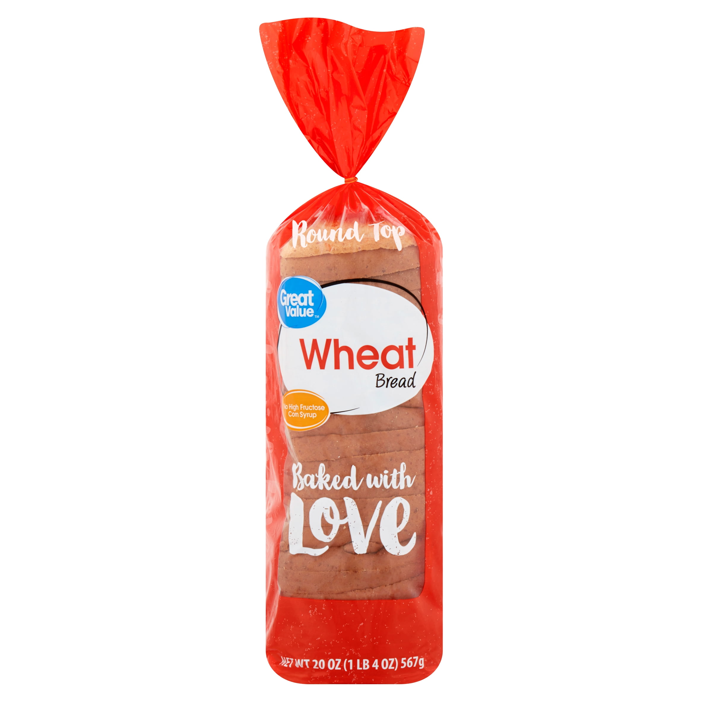 Great Value Wheat Bread 20 Oz Walmart Com Walmart Com