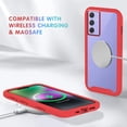 thumbnail image 3 of Compatible with Samsung Galaxy A14 5G Case for Women Men, Shockproof Samsung A14 5G Protective Case Clear Phone Case Support Wireless Charging Cases (Red), 3 of 14