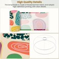 thumbnail image 4 of Lampshades 2 Pack Vibrant Abstract Organic Shapes Modern Colors Detailed Textures 13"x13"x10" Light Shade for Table Lamps Floor Lamps Drum Lamp Shades Lampshade Replacement Easy Assembly, 4 of 8